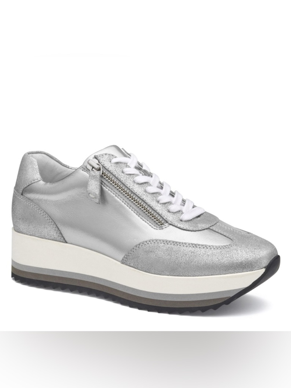 NWT Johnston & Murphy Gracie Side-Zip Sneaker Sz 9,5 (no original box) - Picture 1 of 7